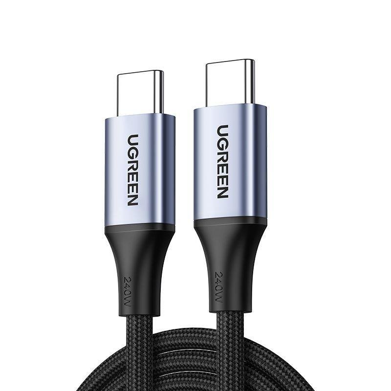 Кабель UGREEN US535 (15311) USB-C to USB-C 240WPD 1м. серый космос