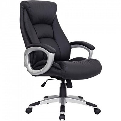 Кресло офисное BRABIX EX-500, натуральная кожа, черное