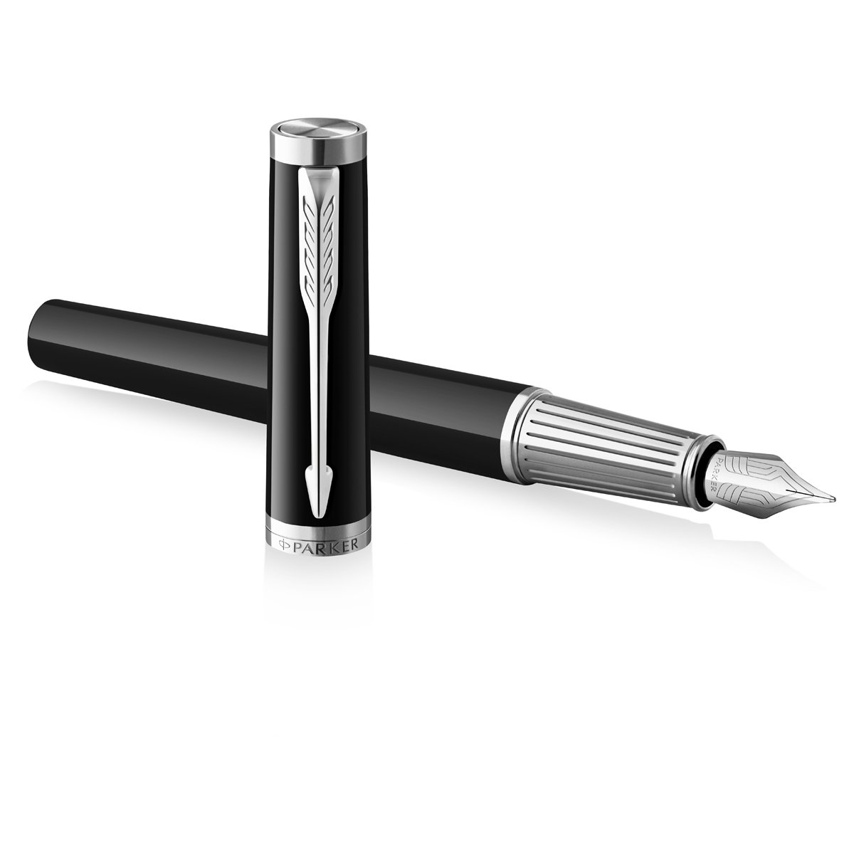 Ручка перьевая Parker «Ingenuity Black CT» 0.8мм, подарочная упаковка