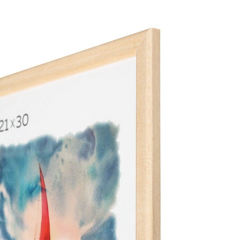 Рамка А4(21×30) некрашеный деревянный багет, настенная 1300