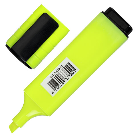 Текстовыделитель BRAUBERG «ORIGINAL NEON», ЖЕЛТЫЙ, линия письма 1-5 мм