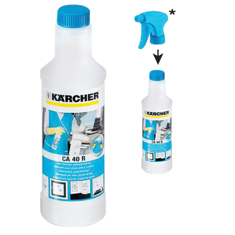 превью Средство для мытья стекол 500 мл, KARCHER (КЕРХЕР) CA40R, БЕЗ РАСПЫЛИТЕЛЯ, 6.295-687.0