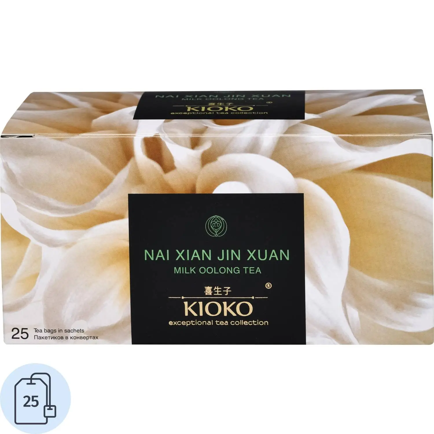 превью Чай Kioko Nai Xiang Jin Xuan китайский молочный улун 25пакx2г
