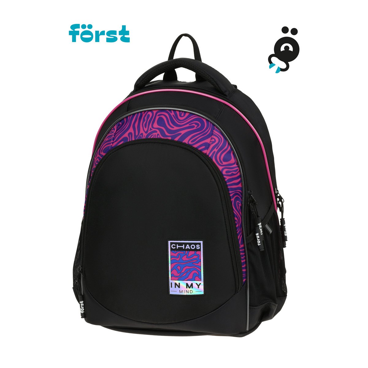 Рюкзак Först F-JUNIOR «Chaos» 38×29×18 см, 3 отделения, 2 кармана, эргономичная спинка