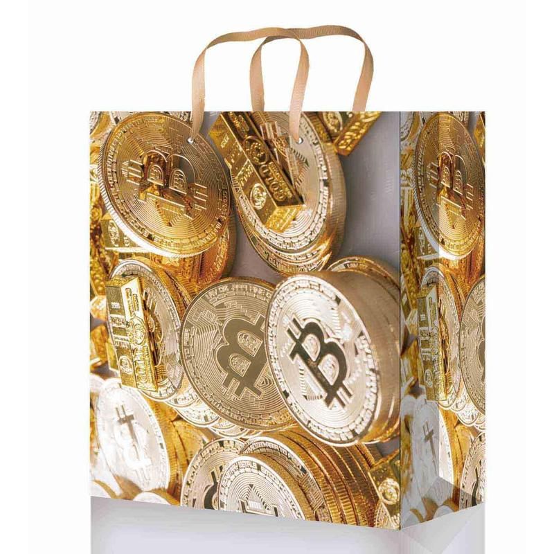 Пакет подарочный ламинированный (32×26×14 см, 10 штук в упаковке, L305/306/307/308/309)