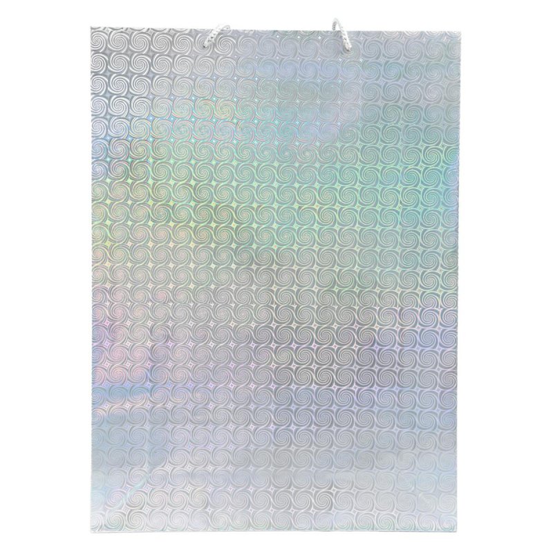 Пакет подарочный Голография (45×33×10 см, 12 штук в упаковке)