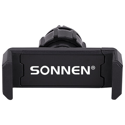 Держатель для телефона в авто на решетку вентиляции SONNEN, зажим до 85 мм, вращение 360°