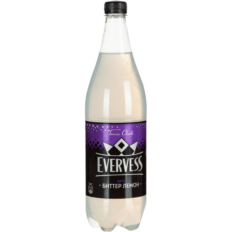 превью Напиток Evervess Tonic club Биттер Лемон газированный пэт 1л