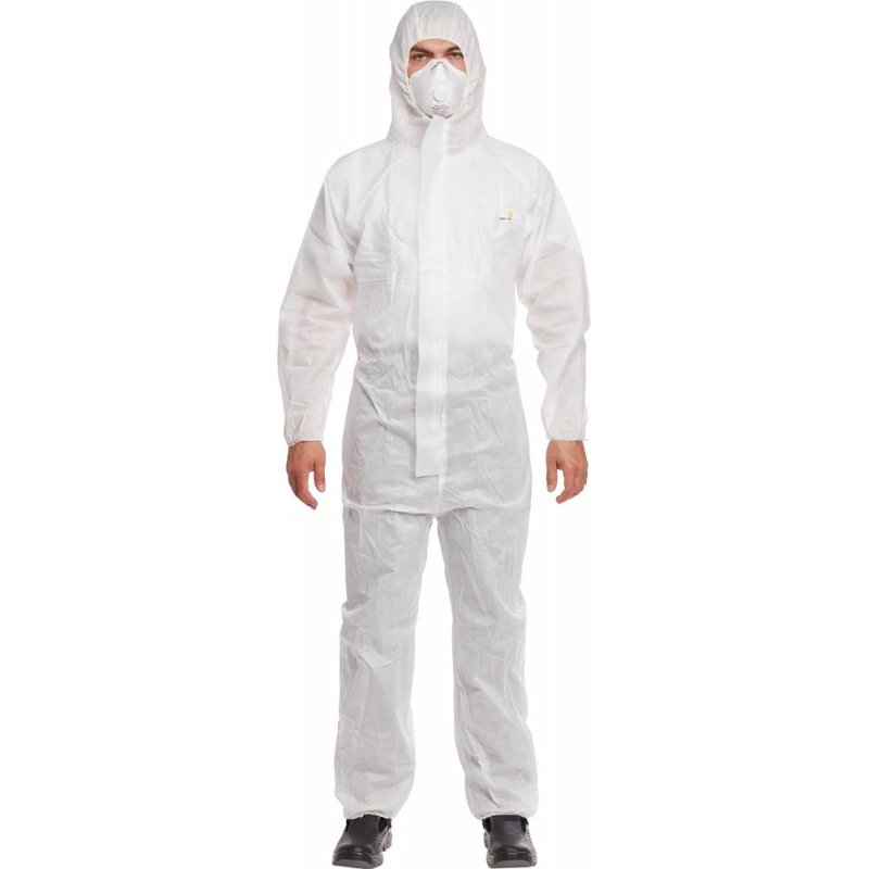 Комбинезон одноразовый с капюшоном белый Delta Plus DT215 52-54 (XL) (DT215XG)