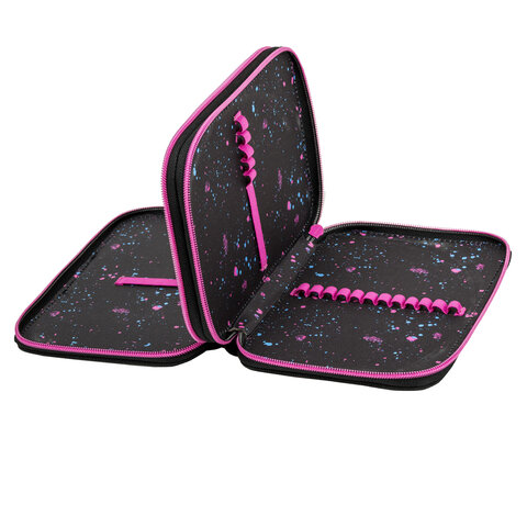 Пенал BRAUBERG, 2 отделения, полиэстер, 21×14 см, «Butterfly catcher»