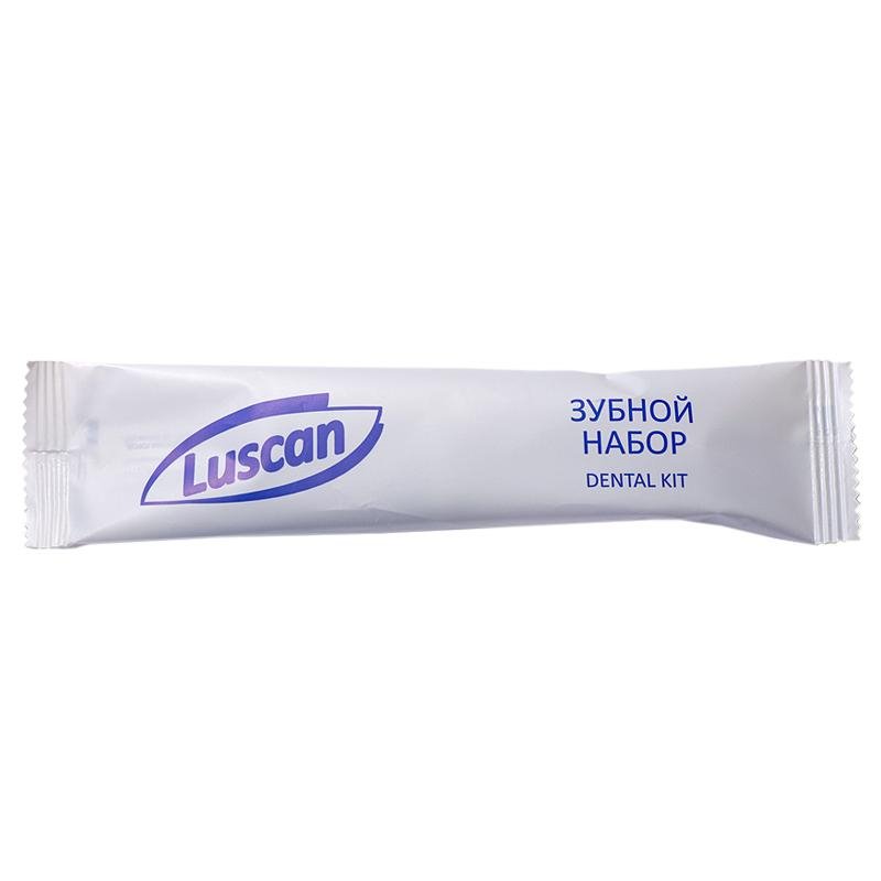 Набор зубной Luscan флоупак (зубная щетка, паста, 300 штук в упаковке)