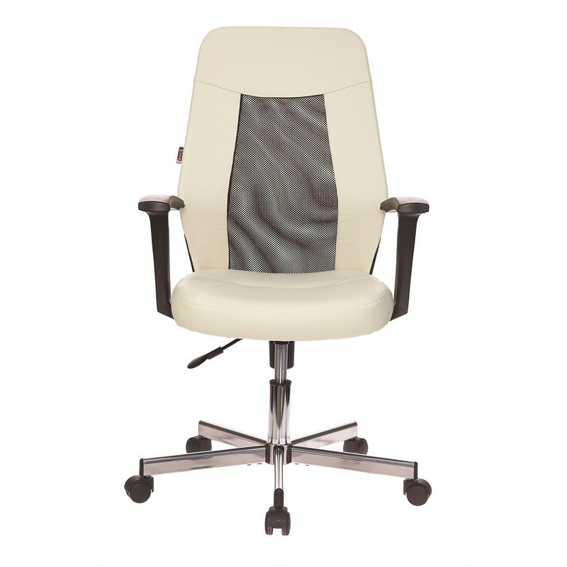  офисное Easy Chair 225 DSL PTW бежевое/черное (искусственная .