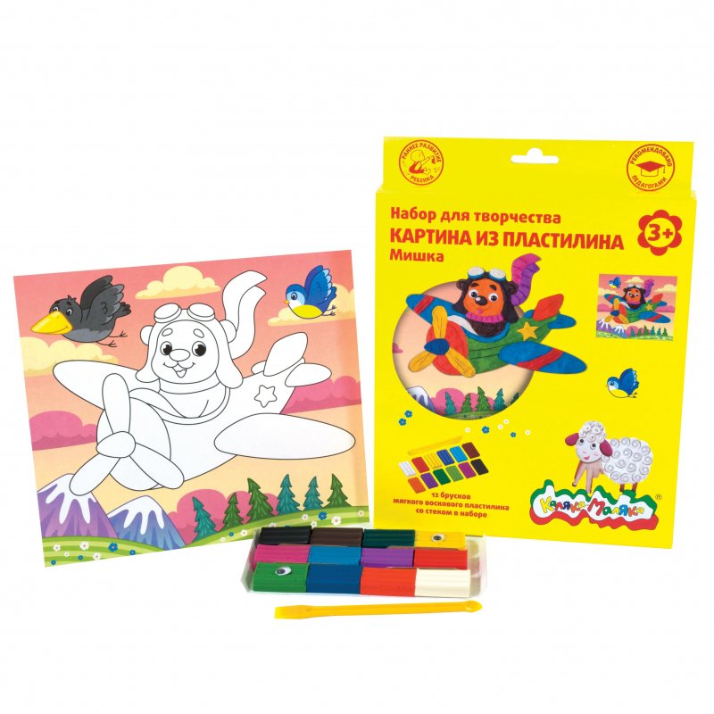 Каляка маляка картина из пластилина