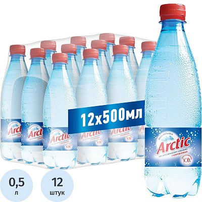 Вода питьевая Arctic газ ПЭТ 0.5л