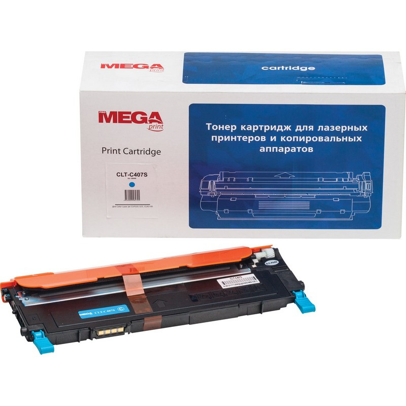 превью Картридж лазерный Promega print CLT-C407S для Samsung совместимый голубой