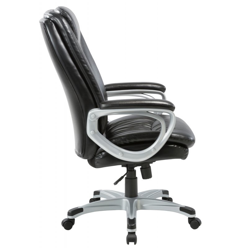 Кресло для руководителя Easy Chair 583 TR черное (рециклированная кожа/металл)