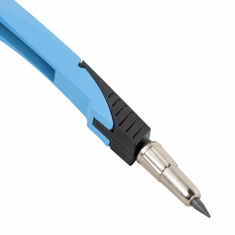 Готовальня BRAUBERG ULTRA, 4 предмета: циркуль 135 мм, запасной грифель, насадка, аквамариновый цвет