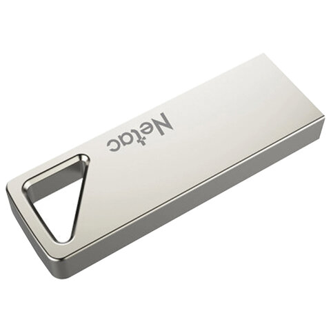 Флеш-диск 16GB NETAC U326, USB 2.0, металлический корпус, серебристый-20PN