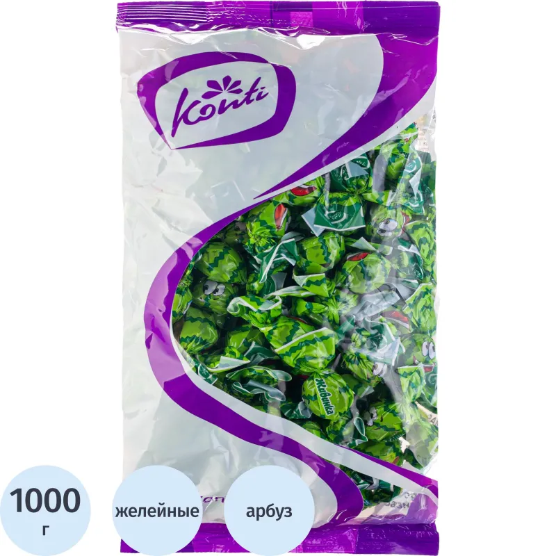 превью Конфеты желейные Konti Живинка вкус арбуза 1 кг