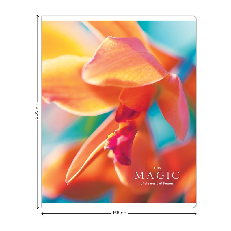 Тетрадь 48л., А5, клетка Greenwich Line «Magic of flowers», глянцевая ламинация, 70г/м2
