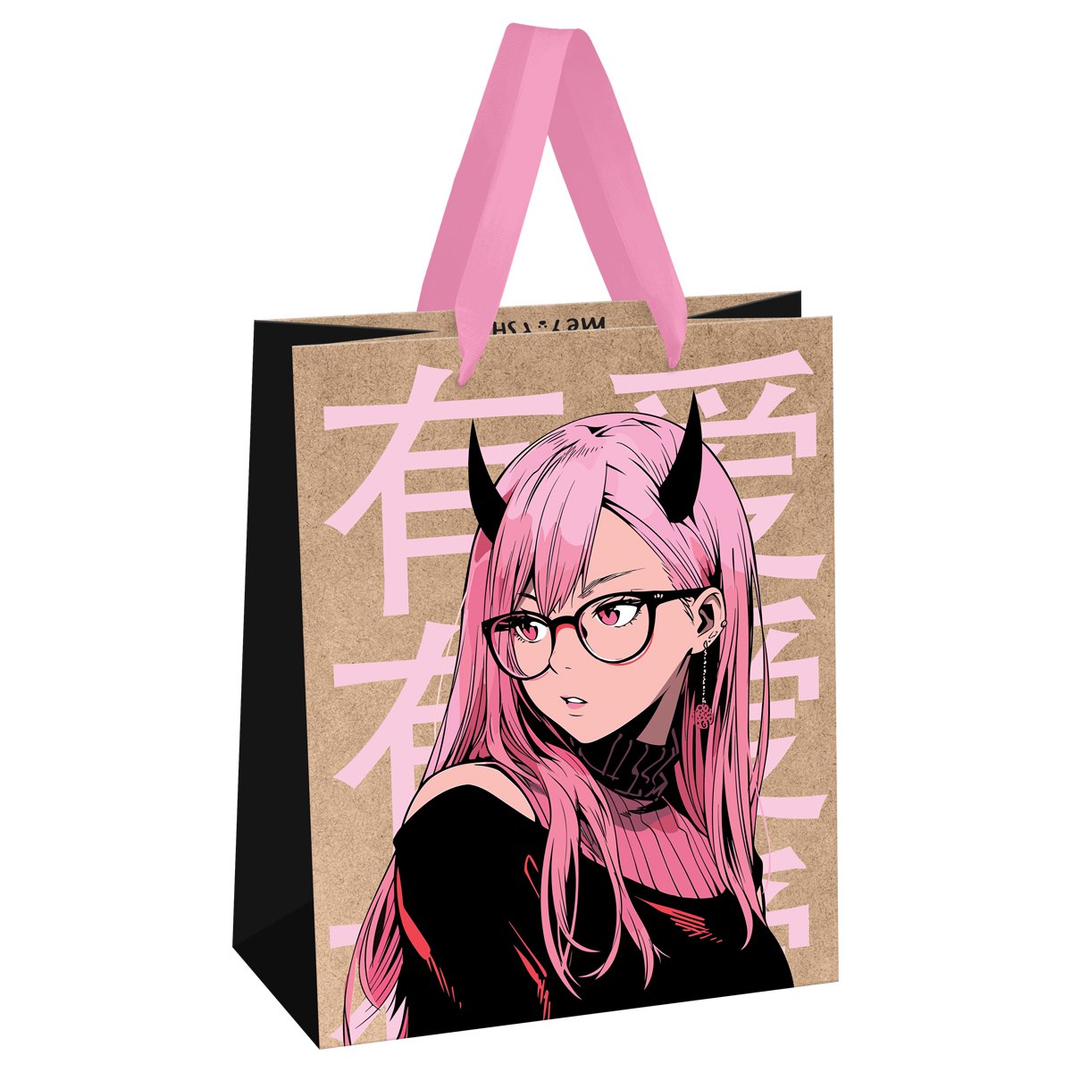превью Пакет подарочный 18×23×10см MESHU «Anime girl», крафт