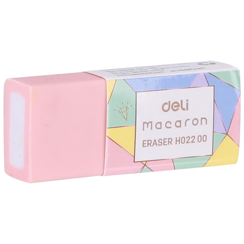 Ластик Deli Macaron ПВХ прямоугольный 50×20×10 мм