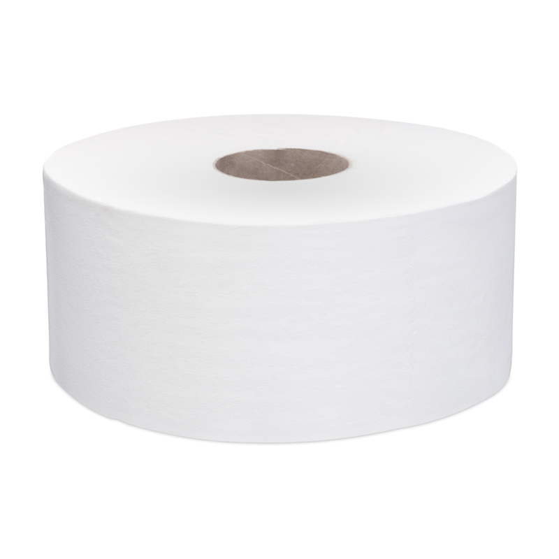 Бумага туалетная Focus Eco Jumbo, 1 слойн, 525 м/рул, тиснение, белая