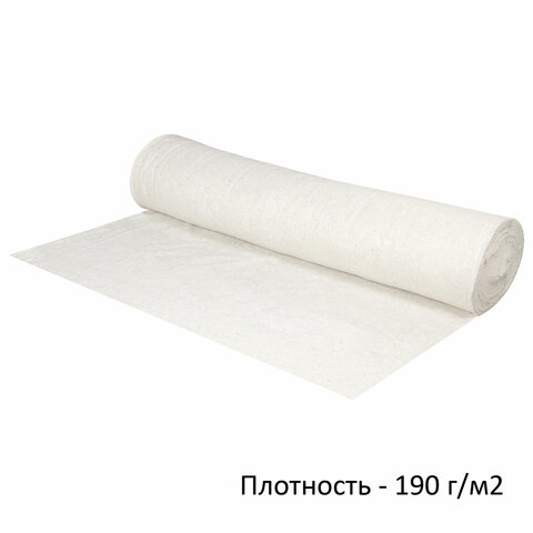превью Полотно ХПП холстопрошивное ПЛОТНОЕ светлое 1.5×50 м, 190(±10) г/м2, шаг 2.5 мм, LAIMA Стандарт
