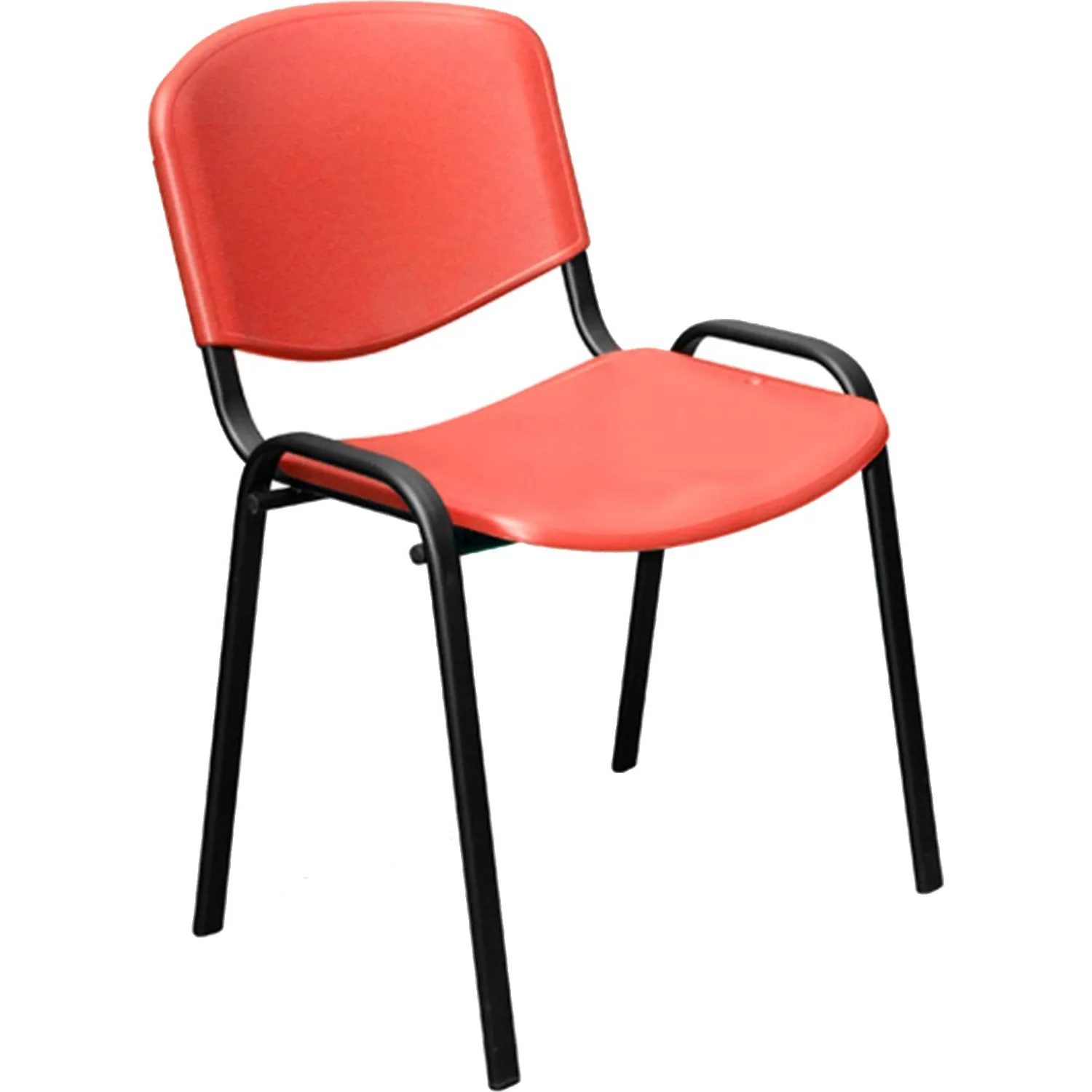 Стул офисный Easy Chair Изо красный (пластик, металл) (573679)