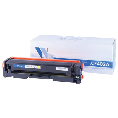 превью Картридж лазерный NV PRINT (NV-CF402A) для HP M252dw/M252n/M274n/M277dw/M277n7, желтый, ресурс 1400 страниц