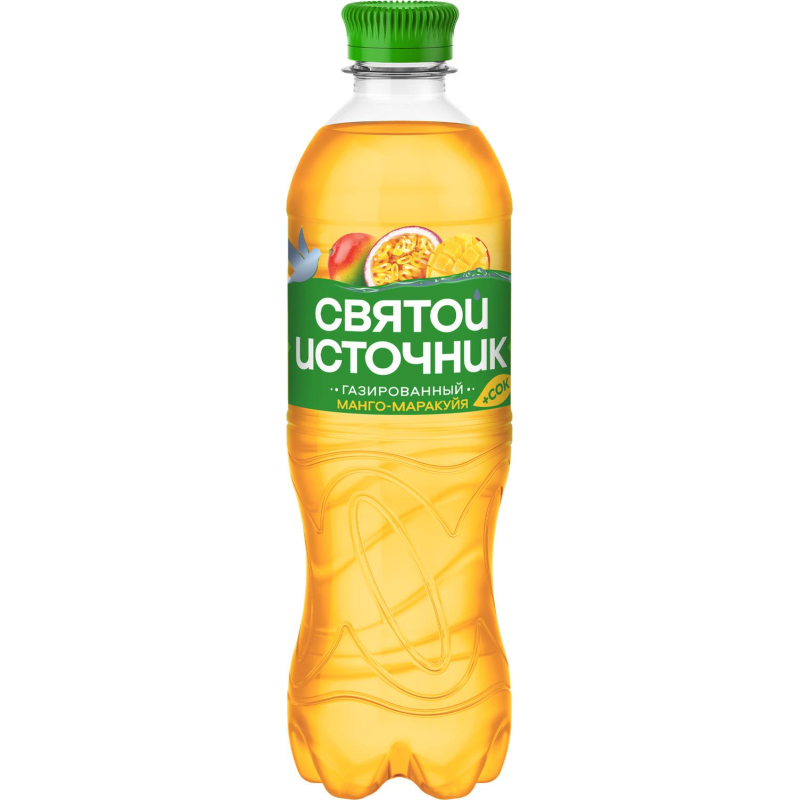 Вода питьевая Святой Источни Вода+Сок со вкусом манго-маракуйя газ 0.5л