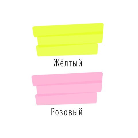 Набор текстовыделителей BRAUBERG 2 шт., ЖЕЛТЫЙ/РОЗОВЫЙ, «DELTA», линия 1-5 мм