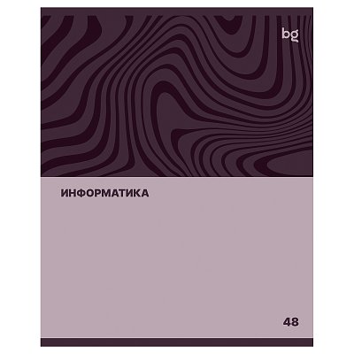 Тетрадь предметная 48л. BG «Single colour» - Информатика, эконом