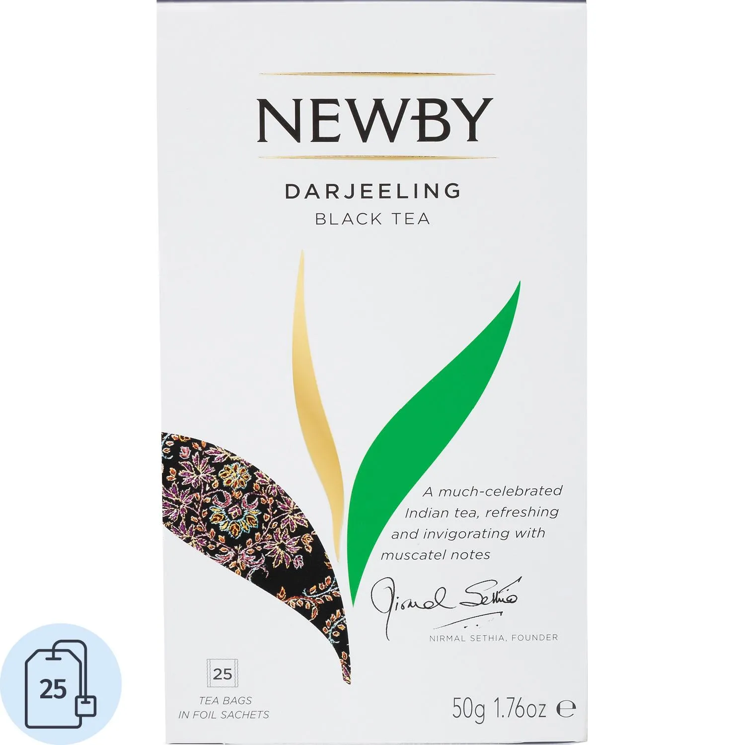 Чай чёрный Newby Darjeeling 25 пакетиков