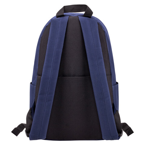 Рюкзак BRAUBERG POSITIVE универсальный, потайной карман, «Dark blue», 42×28х14 см