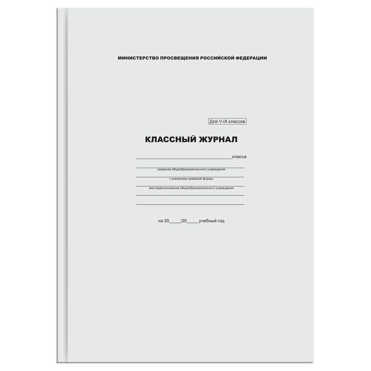превью Классный журнал BG для 5-9 классов, 7БЦ, офсетная бумага