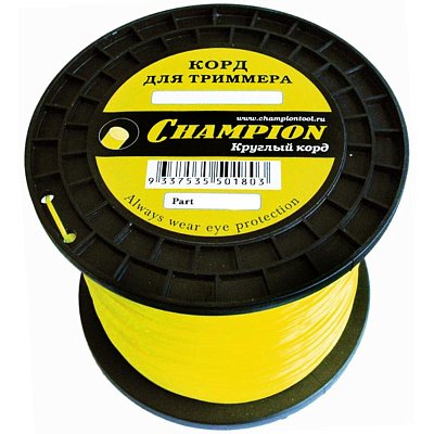 Леска для триммера Round 2.0 мм 130 м круг CHAMPION C5014