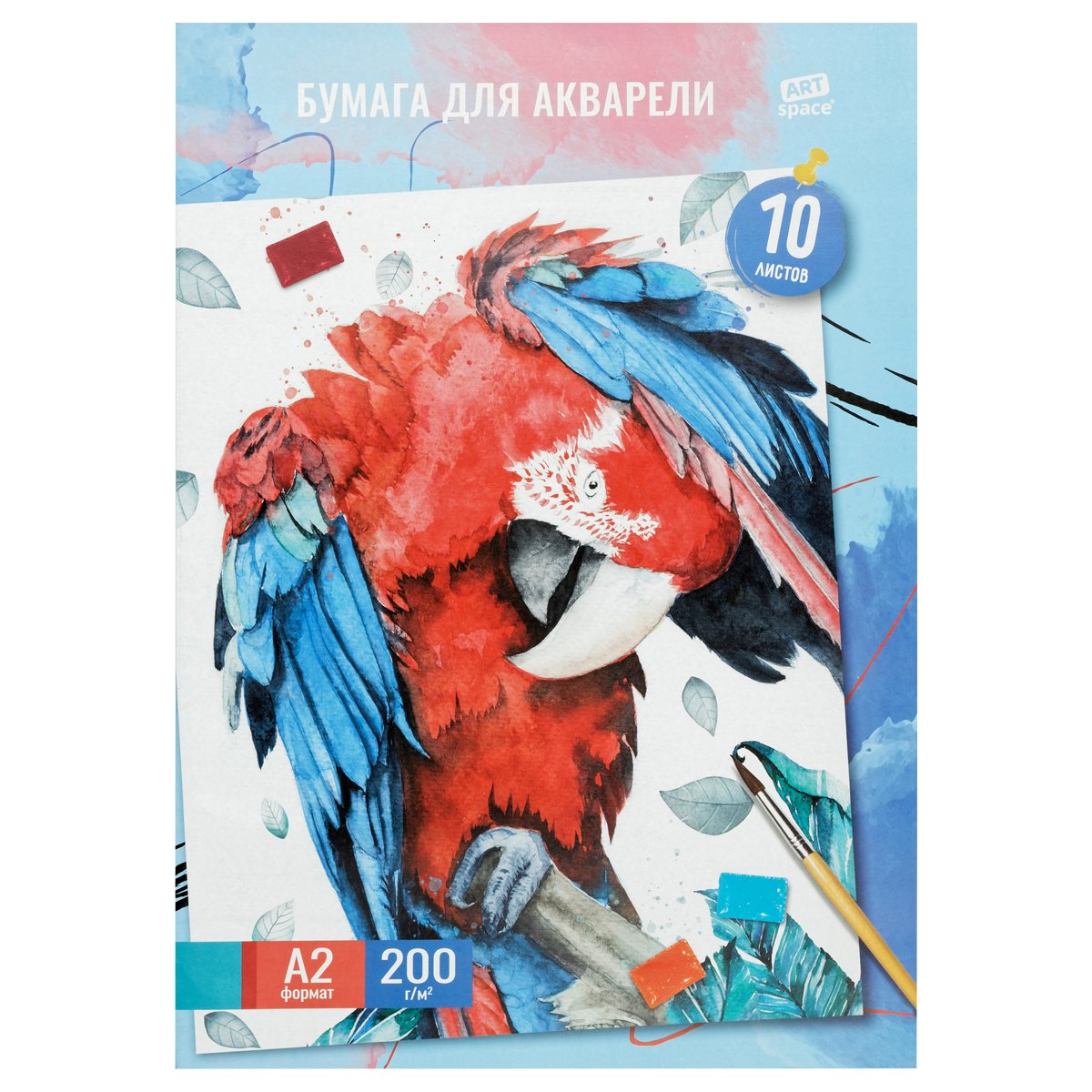 превью Папка для акварели, 10л., А2, ArtSpace «Ара», 200г/м2