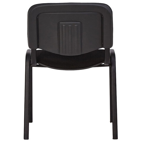 Стул для персонала и посетителей «ISO», черный каркас, ткань черная