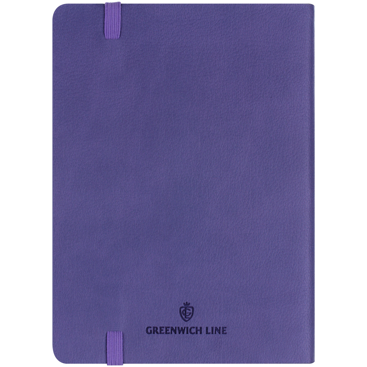 Записная книжка А6 80л. ЛАЙТ, кожзам, Greenwich Line «Classic. Lilac», с резинкой, фактурное тиснение, блок в клетку