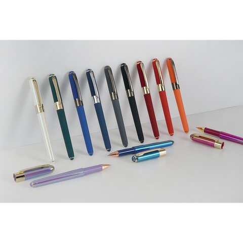 Ручка шариковая BRUNO VISCONTI MONACO PEARL, СИНЯЯ, пурпурный корпус, линия 0.4 мм, 2