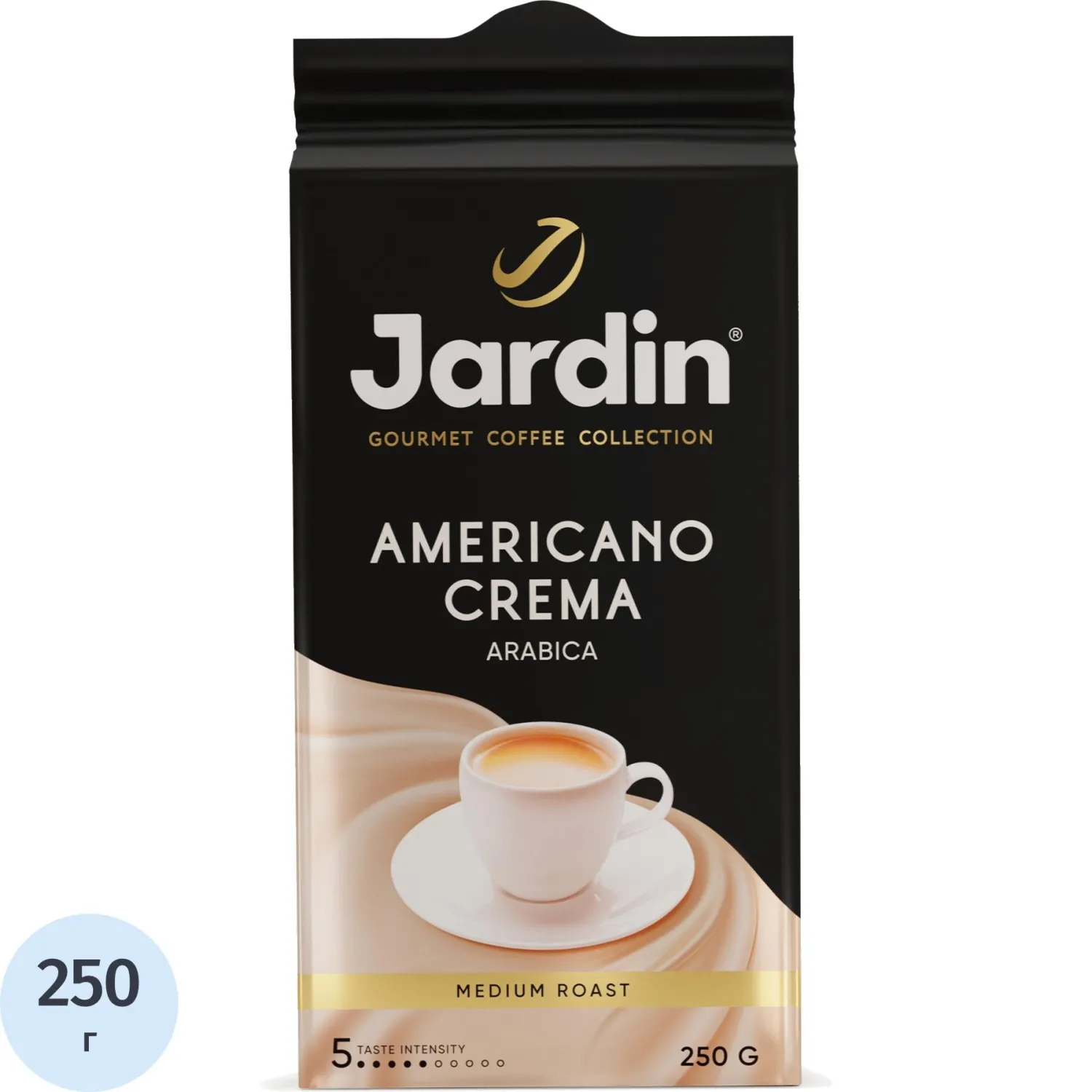 превью Кофе молотый Jardin Americano Crema 250 г (вакуумная упаковка)