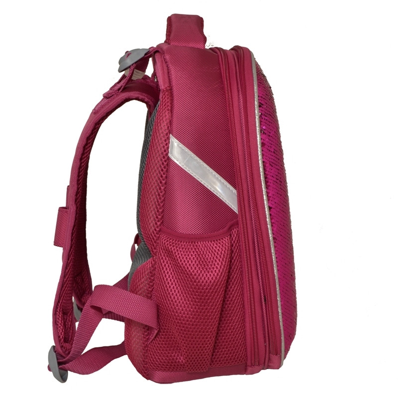 Ранец №1 School анатомический Sparkle Pink (пайетки двусторонние)