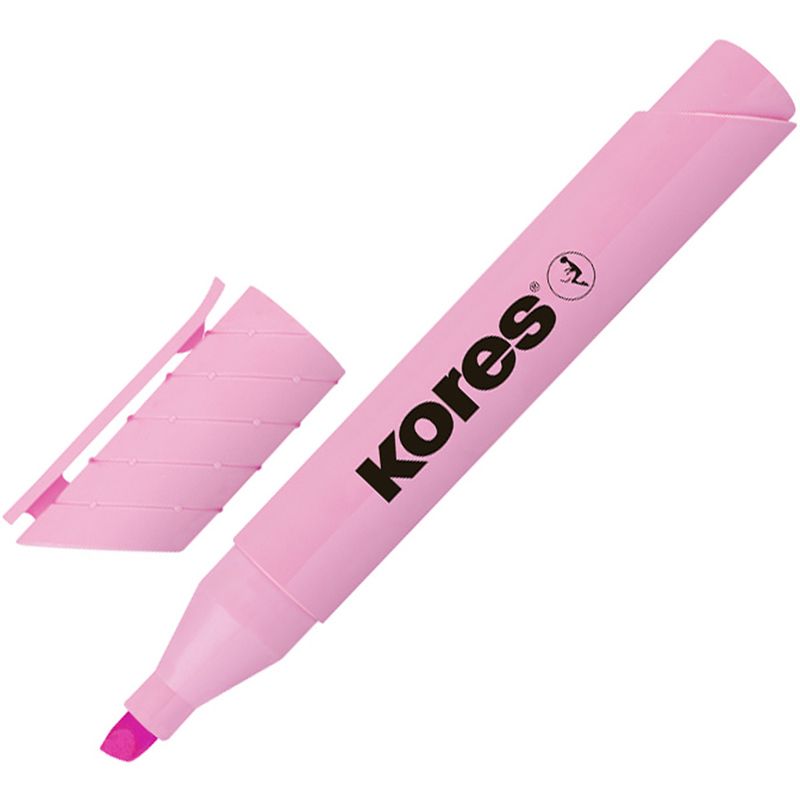 превью Текстовыделитель Kores High Liner Plus Pastel розовый (толщина линии 0.5-5 мм)