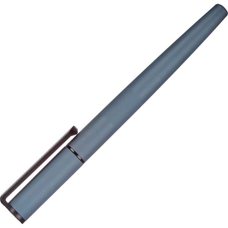 превью Ручка гелевая неавтоматическая Attache Selection Graphite синяя (серый корпус, толщина линии 0.35 мм)