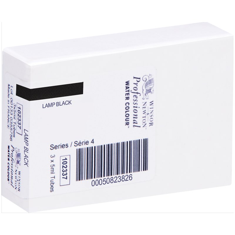 Акварель художественная Winsor&Newton «Professional», 5мл, туба, сажа газовая