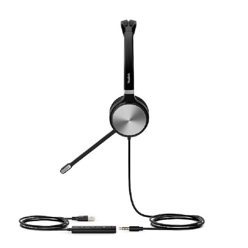 Гарнитура проводная Yealink UH36 Dual-UC Дуо, HD звук, USB, 3.5mm jack