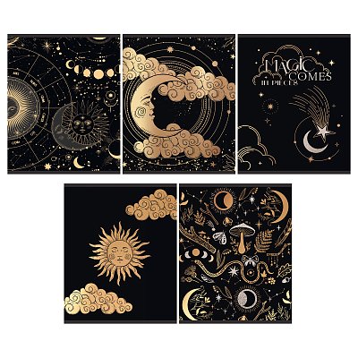 Тетрадь 48л., А5, клетка BG «Карты таро», матовая ламинация, тиснение фольгой