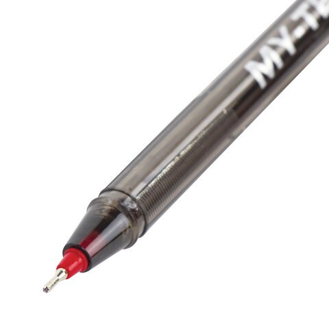 Ручка шариковая масляная PENSAN «My-Tech», КРАСНАЯ, игольчатый узел 0.7 мм, линия письма 0.35 мм, 2240/25