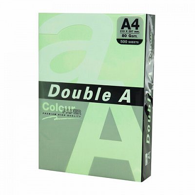 Бумага цветная DOUBLE AА480 г/м2500 л. пастельзеленая